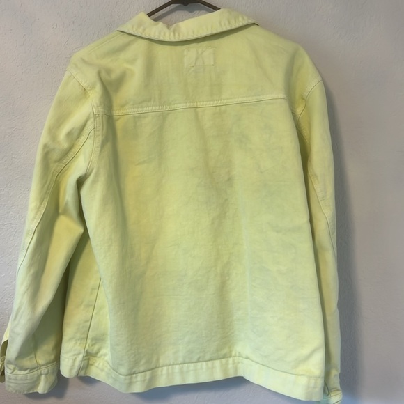 Women’s lime green, neon, jean jacket size extra large - Picture 12 of 12